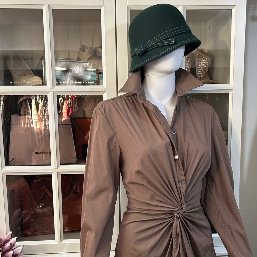 Michael Kors Taupe Long Sleeve Dress - Picture 6 of 16